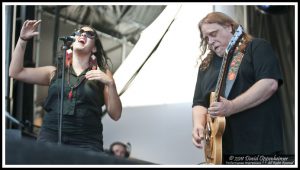 Alecia Chakour and Warren Haynes with Warren Haynes Band at All Good Festival