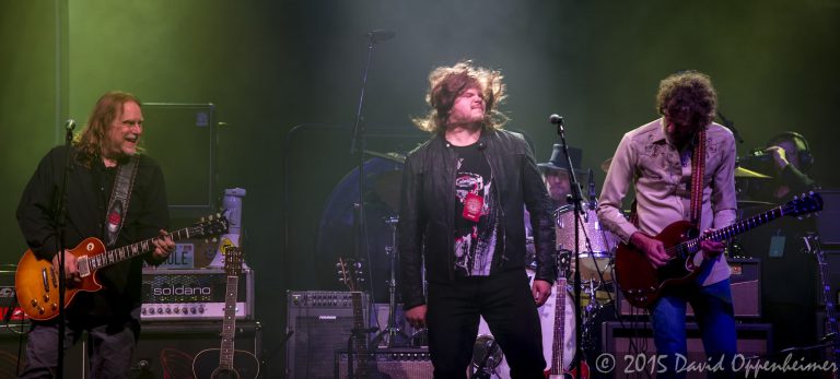 Warren Haynes, Caleb Johnson, Matt Abts, and Audley Freed at the Warren Hayens Christmas Jam