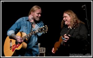 Gregg Allman and Warren Haynes at Warren Haynes Christmas Jam Pre-Jam - Xmas Jam 2010