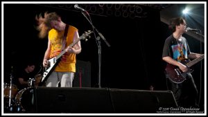 Jacob Cooper, Stephen Pope and Nathan Williams with Wavves at Bonnaroo