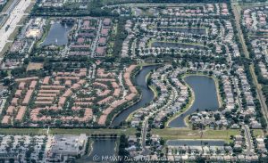 Wellington Lakes in Wellington, Florida Aerial View