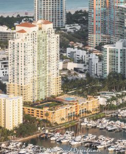 Yacht Club at Portofino in Miami Beach Aerial View